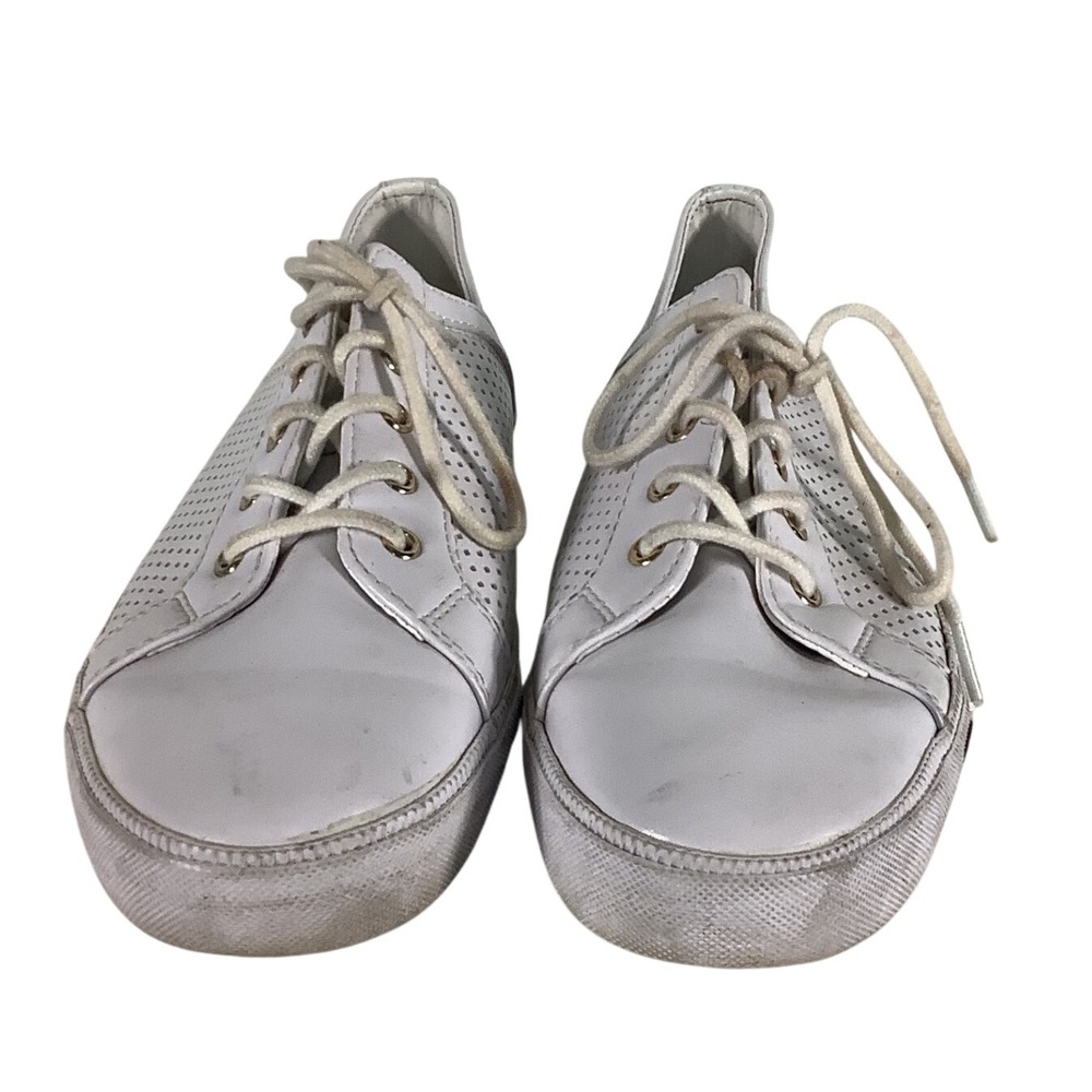 Tommy Hilfiger Twamonte-R White Perforated Low Top Sneakers Mens 9M Casual Shoes